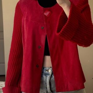 Ami Women's Vibrant Red Blazer